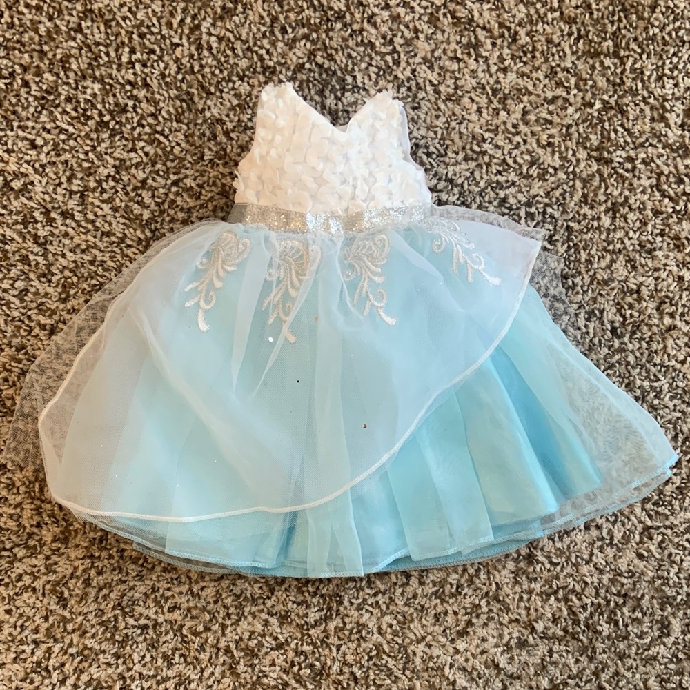 Doll dress Blue and White Kids Dress